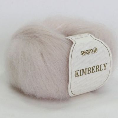 Пряжа SEAM Kimberly ( 12233 нежно-бежевый) Состав: 80% кид мохер 20% полиамид; 25г/210м