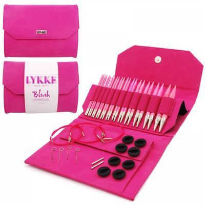 НАБОР РАЗЪЕМНЫХ СПИЦ 11,5 СМ LYKKE BLUSH FUCHSIA