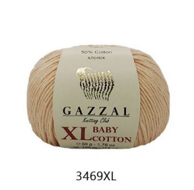 GAZZAL  BABY COTTON XL  3469 - 50% Хлопок, 50% Акрил 50 г/105 м