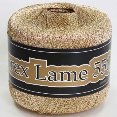 SEAM LUREX LAME 550 - 901 золото светлое  64% вискоза 36% метанит; 550м/25г